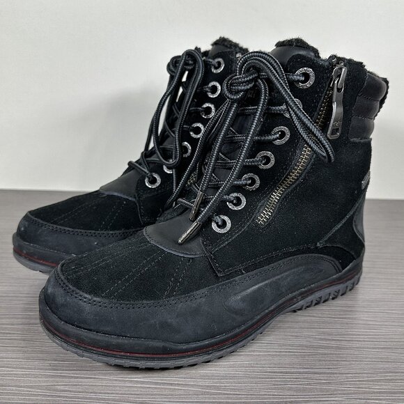 Pajar Jeana Waterproof Boot, Black Nubuck & Suede, Womens Size 6-6.5 US / 37 - Picture 3 of 12